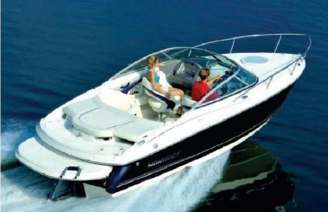 Monterey Boats 214 FS Montura Cuddy Sunbrella Captains Navy Cockpit Cover 30MG1524-00-CCOV