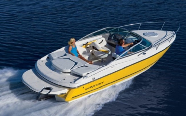 Monterey Boats 228 FS Montura Cuddy Sunbrella Jet Black Bimini Cockpit Cover CANMA-CPC-6254-BLK