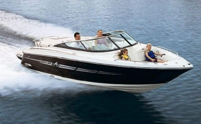 Monterey Boats 234 Sunbrella Captains Navy Bimini Top Canvas Only 114370046