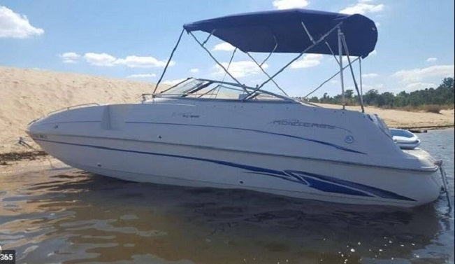 Monterey Boats 240 Explorer w/ Camper Sunbrella Aft Curtain EXPSN1-4000A-A31