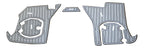 Monterey Boats 197FS Swim Platform Grey Brushed Teak w/ Black Seadek Inlay Kit 25189862-00-SEAD