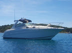 Monterey Boats 282/302 Cruiser Sunbrella Forest Green Forward Bimini Canvas 29226037101N