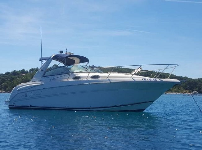 Monterey Boats 282/302 Cruiser Sunbrella Forest Green Forward Bimini Canvas 29226037101N