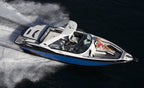 Monterey Boats 298 Super Sport w/ Electric Arch Sunbrella Captains Navy Sun Shade Top & Valance HE1-601VA-S46