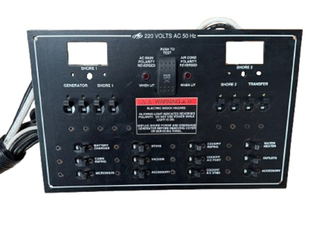 Monterey Boats 360SC MDP Panel 220 Volt/50 Hz AC Panel 60253076-00-PANL