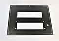 Monterey Boats/Pacer Marine Black Metal Stereo/DVD Panel Blank 60201450-00-PLAT