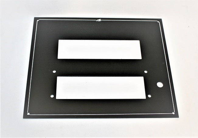 Monterey Boats/Pacer Marine Black Metal Stereo/DVD Panel Blank 60201450-00-PLAT