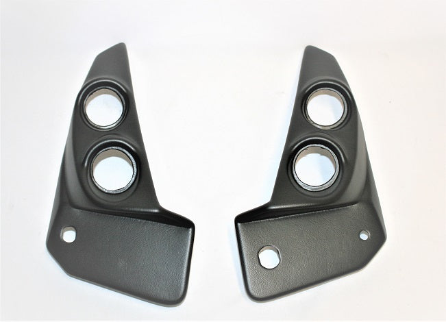 Monterey Boats Left & Right Black Vinyl 2 Gauge Panel Blank Pair 60251044 & 60251045