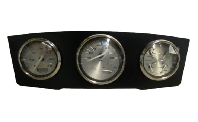 Monterey Boats 186/196 Black Metal Instrument Kronos Gauge Panel 60252003-00-PANL