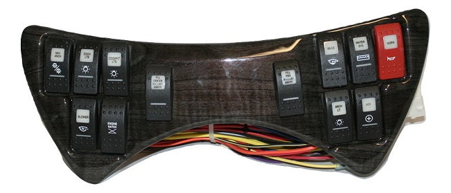 Monterey Boats Charcoal Cherry Center Switch Dash Panel 60253408-00-PANL