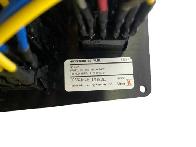 Monterey Boats 360SY Helm Switch Panel 60253608-00-PANL