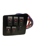 Monterey Boats 186/196 Rocker Switch & 12V Receptacle Panel 60253808-00-PANL