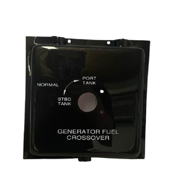 Monterey Boats 335/355SY Black Plastic Generator Fuel Crossover Lever Cover Panel 60254818-00-PANL