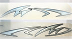 Monterey Boats FSX Package Crystal Color Graphic Logo Sticker Decal Set (1 Pair)95103534-00-XTRM
