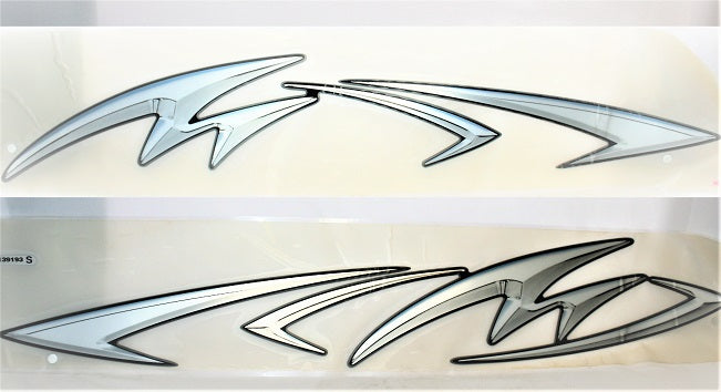 Monterey Boats FSX Package Crystal Color Graphic Logo Sticker Decal Set (1 Pair)95103534-00-XTRM