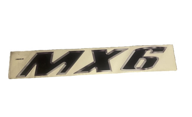 Monterey 'MX6' Logo Raised Decal (1 Pair) - Color Options