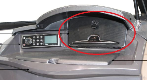 Monterey Boats/Pacer Marine Zebra Grain Anniversary Glover Box Lid Cover 45101032-00-GBOX