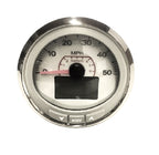 Johnson/Evinrude White 0-50 MPH Speedometer w/ Digital Display Kit 0768054