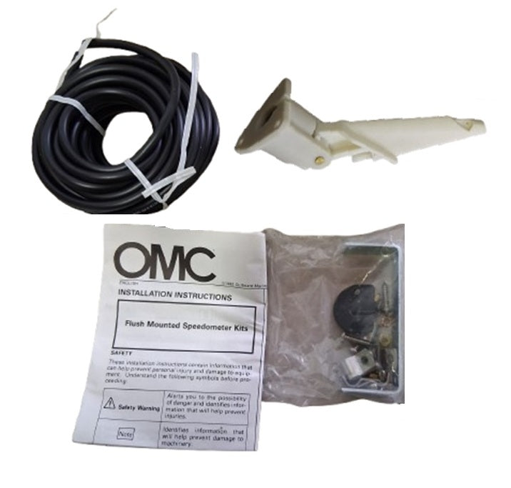 Johnson / Evinrude / OMC 0-50 MPH White Speedometer Kit 175609