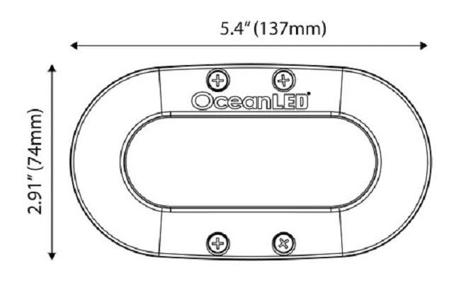 OceanLED X4 Stainless Steel Light Bezel 011416