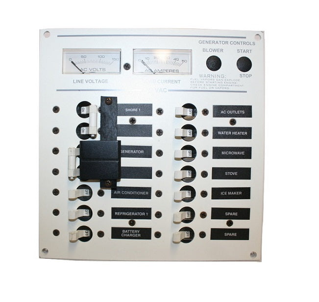 Proline White Switchable Breaker Shore Power Panel 10022247