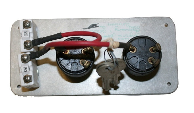 Proline Dual I/O Engine White to Gray Ombre' Ignition Switch Panel M15542