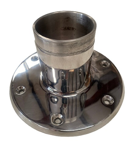 Yellowfin Yachts Stainless Steel Pedestal Seat Base w/ Beauty Ring