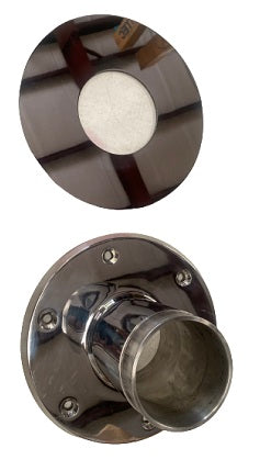 Yellowfin Yachts Stainless Steel Pedestal Seat Base w/ Beauty Ring