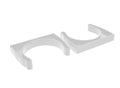 Roll Control System 60" & 80"  White Dive Tank Bracket Pair