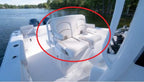 Sea Hunt Boats Gamefish 27 White Double Bolster Helm Seat