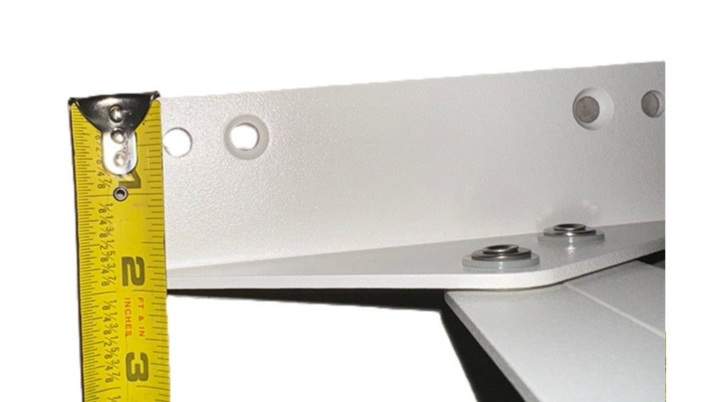 White Aluminum Seat Bolster Hinge (Pair) SN-21