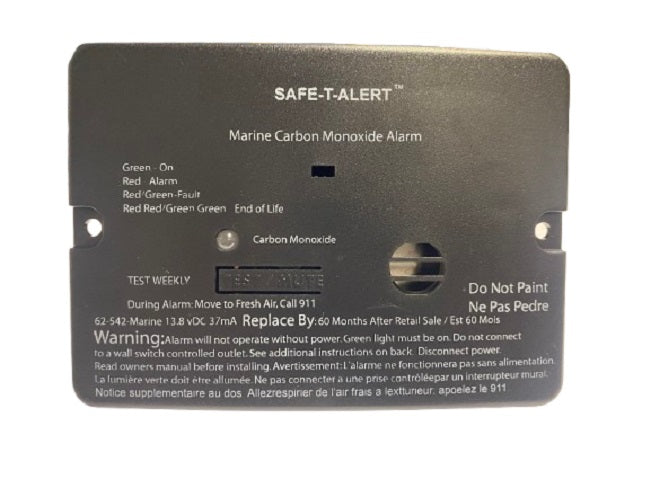 Safe-T-Alert 62 Series Carbon Monoxide Alarm 62-542-MARINE-BL