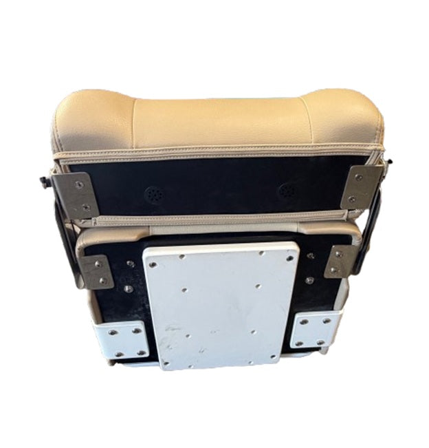 Sailfish Boats / Llebroc Billfish Center Console Flip Bolster Helm Seat w/ Pivot Arms