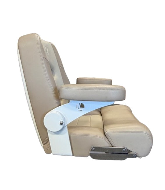 Sailfish Boats / Llebroc Billfish Center Console Flip Bolster Helm Seat w/ Pivot Arms