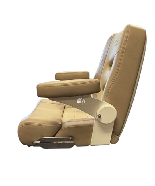 Sailfish Boats / Llebroc Billfish Center Console Flip Bolster Helm Seat w/ Pivot Arms