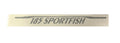 Scout Boats Sportfish 185 Designator Logo Sticker Decal (1 Pair)