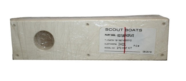 Scout Boats 270 XSF Rod Tube Holder Faceplate 191387-650012