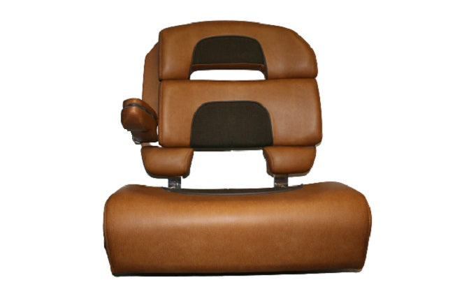 Scout Boats 350 LXF Brisa Vinyl/Chocolate Fabric Starboard Helm Seat