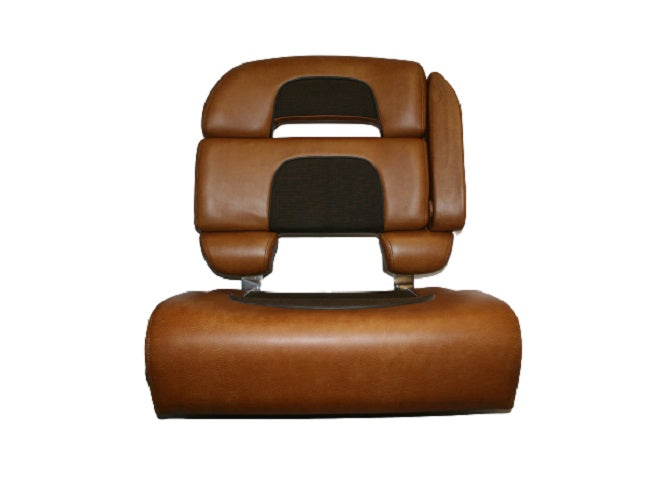 Scout Boats 350 XLF Brisa Vinyl/Chocolate Fabric Port Helm Seat