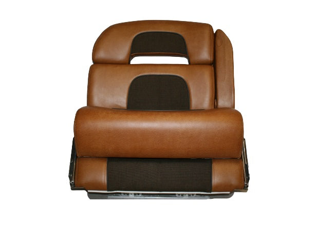 Scout Boats 350 XLF Brisa Vinyl/Chocolate Fabric Port Helm Seat