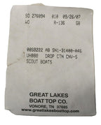 Scout Boats 222 Abaco Sunbrella Captains Navy Bimini Drop Curtain AB SN1-31400-A46