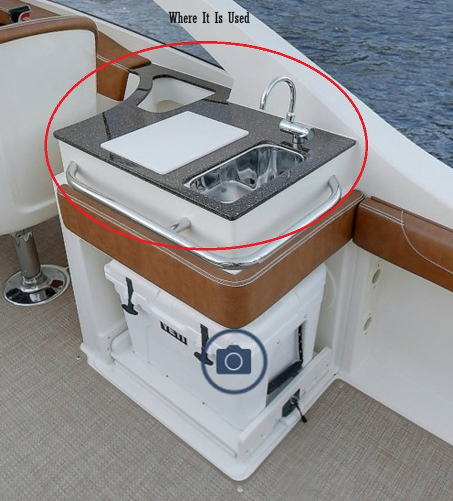 Scout Boats 235 Dorado Granite Mocha Starboard Wet Bar Counter Top DH1901 / 191387-311646