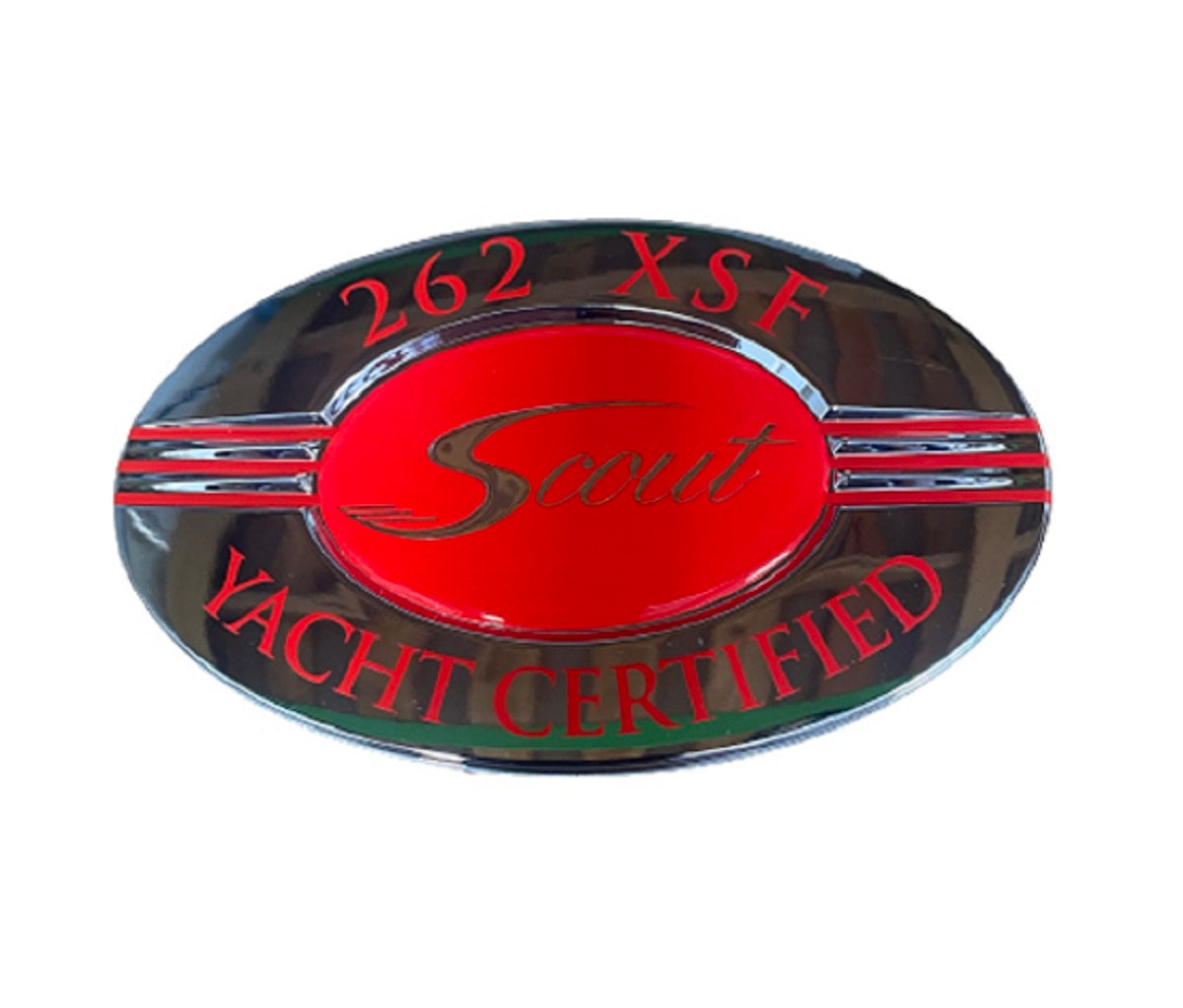 Scout Boats 262 XSF Yacht Certified Chromax Designator Logo Sticker Decal (1 Pair) HW1574