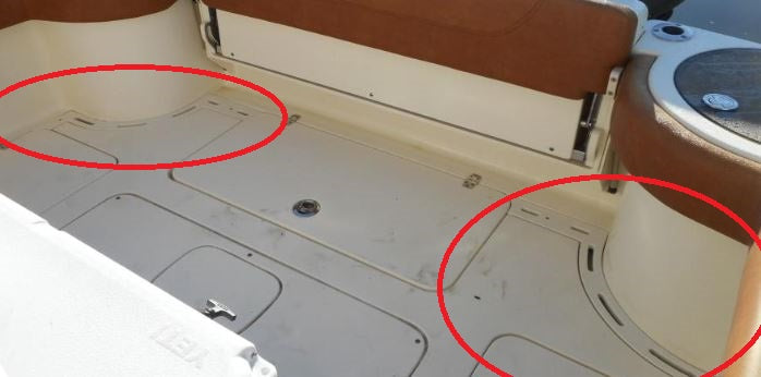 Scout Boats 275 XSF Aft Port & Starboard Drain Grate Set