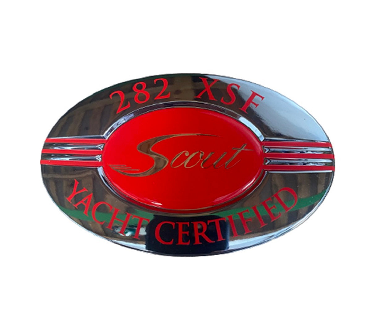 Scout Boats 282 XSF Yacht Certified Chromax Designator Logo Sticker Decal (1 Pair) HW1575