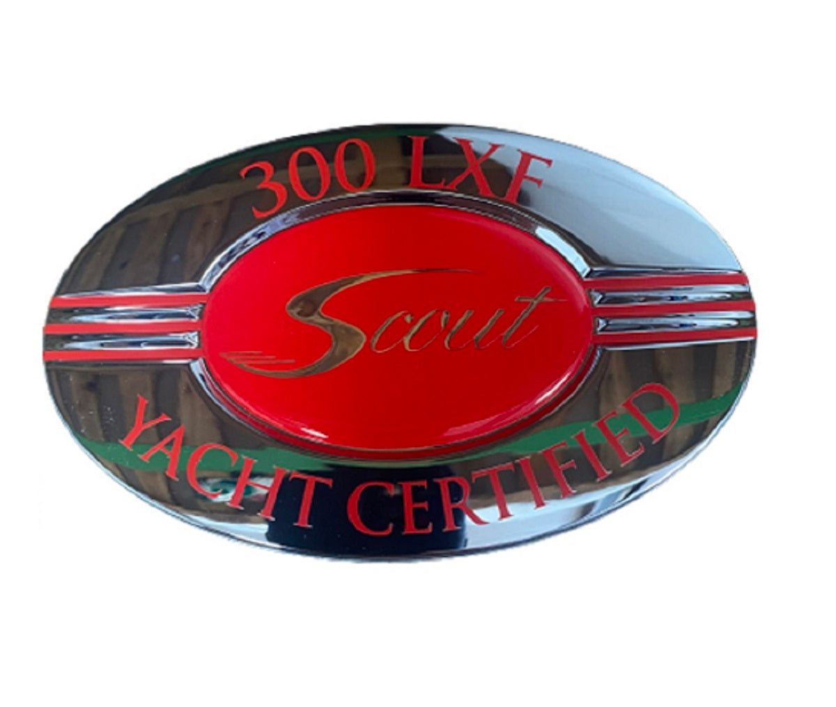Scout Boats 300 LXF Yacht Certified Chromax Designator Logo Sticker Decal (1 Pair) HW1856
