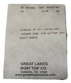 Scout Boats 205 Sportfish w/ T-Top Sunbrella Captains Navy Console Cover Canvas SF OT1-70T03-A46