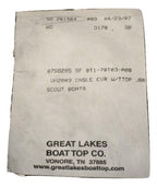 Scout Boats 205 Sportfish w/ T-Top Sunbrella Jet Black Console Cover Canvas SF OT1-70T03-A08