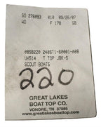 Scout Boats 220 Bay Scout Sunbrella Toast Tweed T-Top Canvas 240 ST1-60001-A08