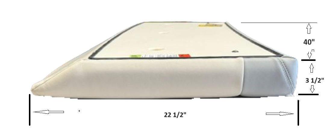 Scout Boats 380 LXF Starboard Side Bottom Bow Griogio Cushion UHK070E